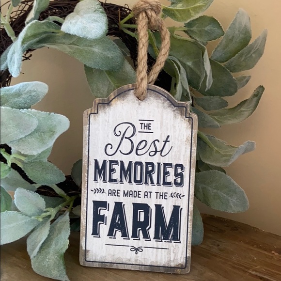 Other - Rustic Farmhouse Best Memories Made At Farm Sign